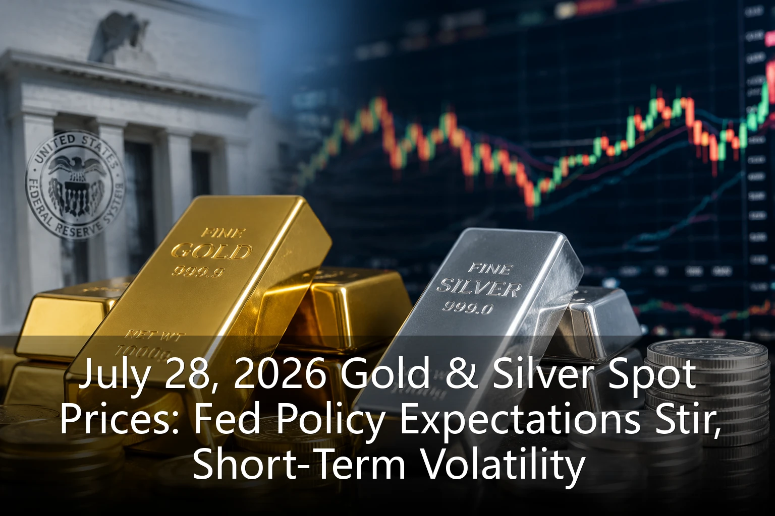 July 28, 2026 Gold & Silver Spot Prices: Fed Policy Expectations Stir, Short-Term Volatility