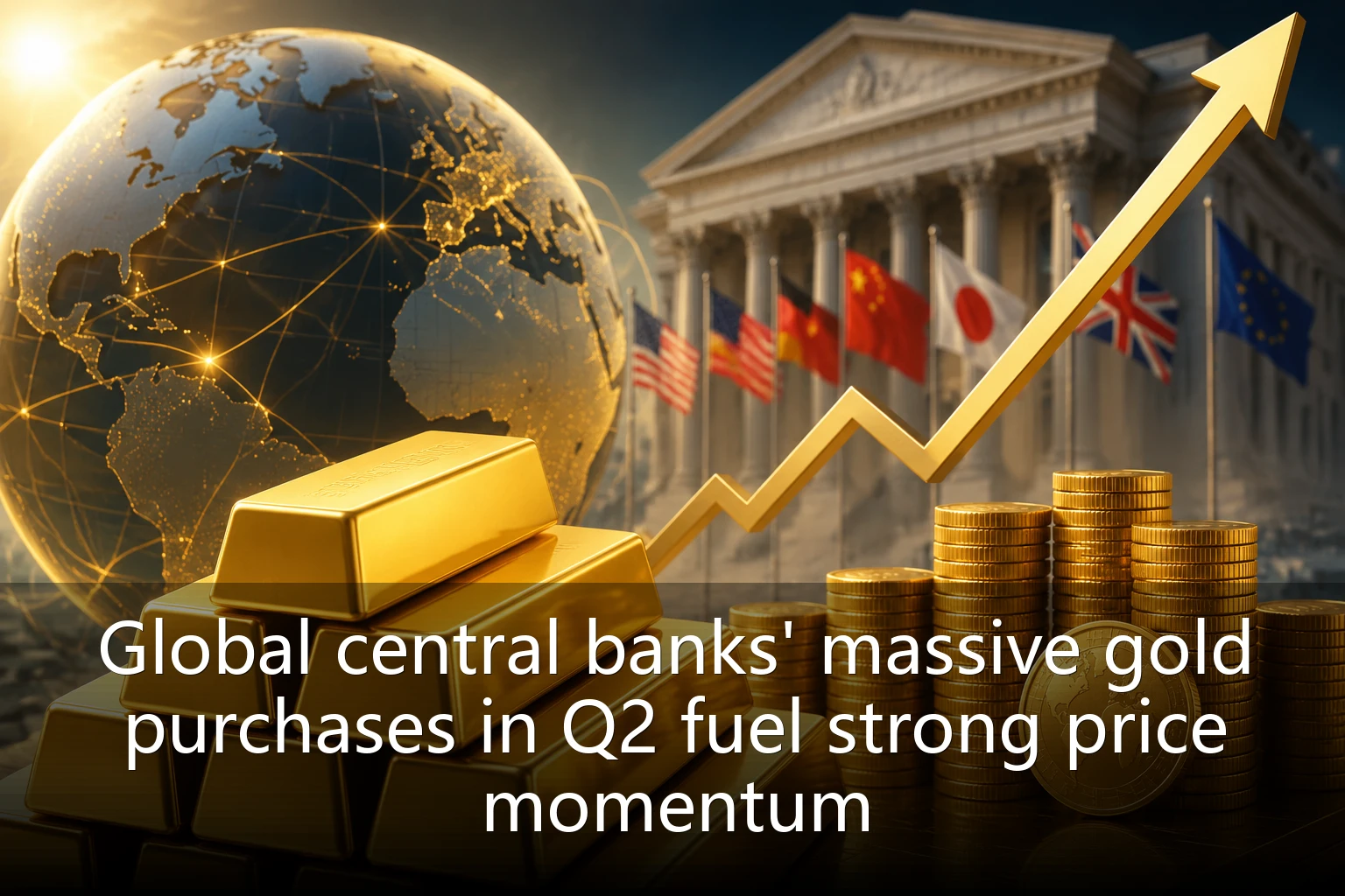 Global central banks' massive gold purchases in Q2 fuel strong price momentum