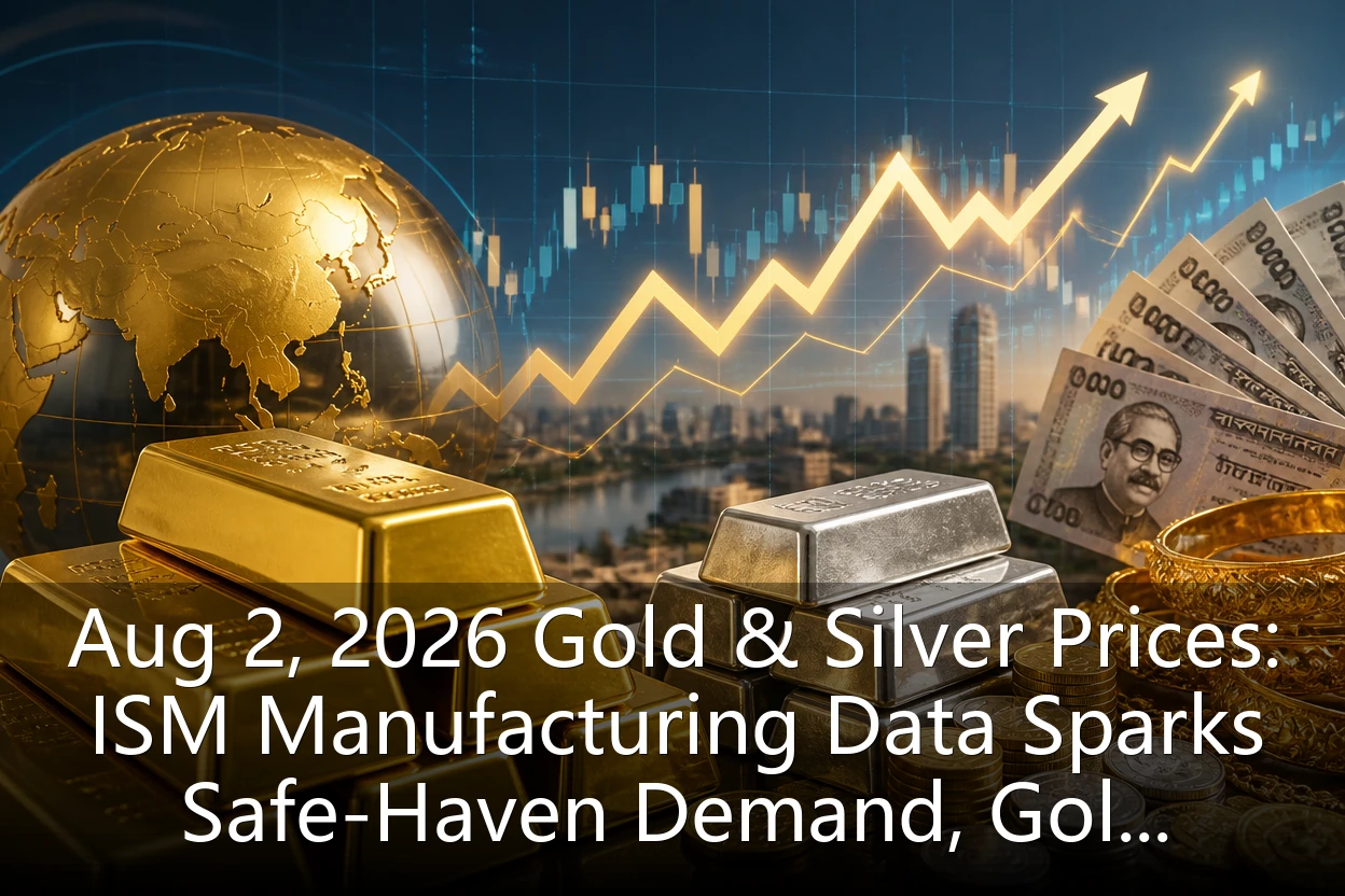 Aug 2, 2026 Gold & Silver Prices: ISM Manufacturing Data Sparks Safe-Haven Demand, Gold Breaks $4,100, Silver Tops $50