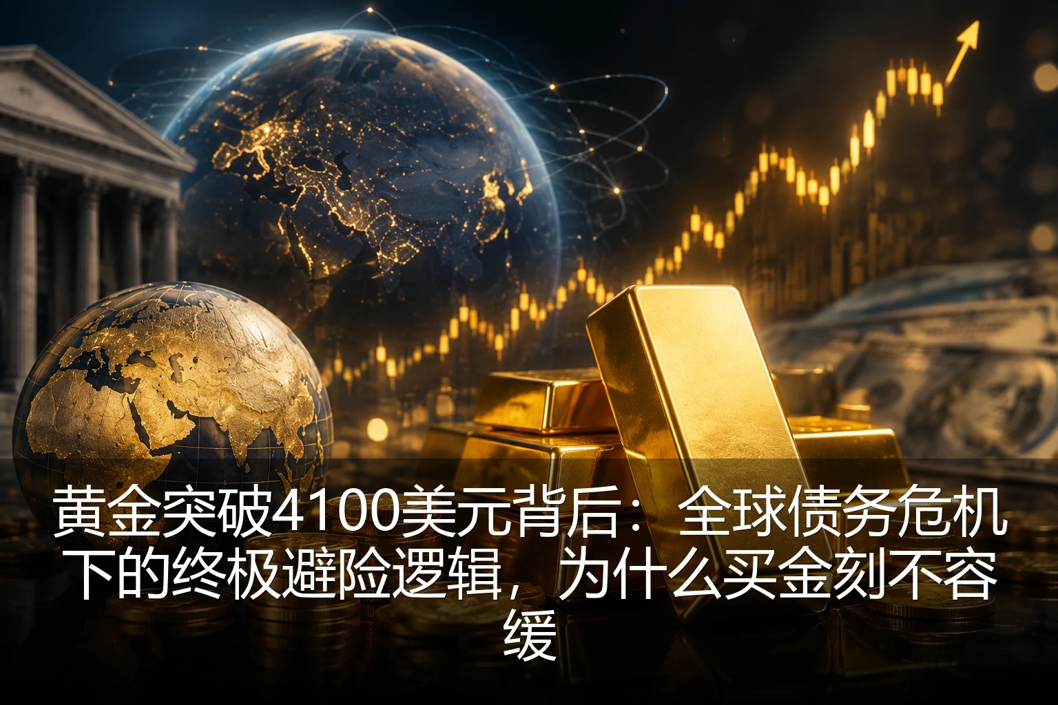 黄金突破4100美元背后：全球债务危机下的终极避险逻辑，为什么买金刻不容缓