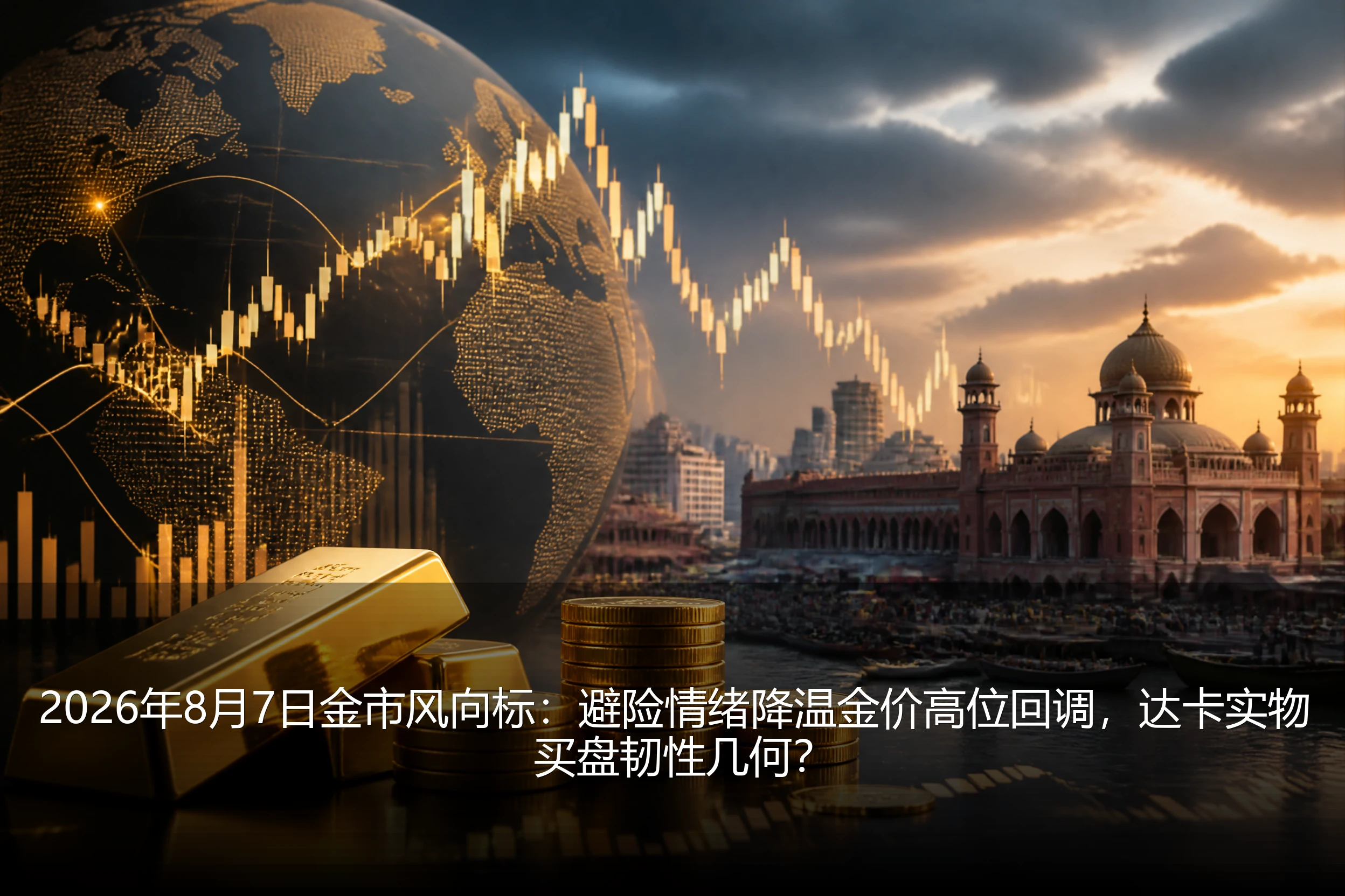 2026年8月7日金市风向标：避险情绪降温金价高位回调，达卡实物买盘韧性几何？