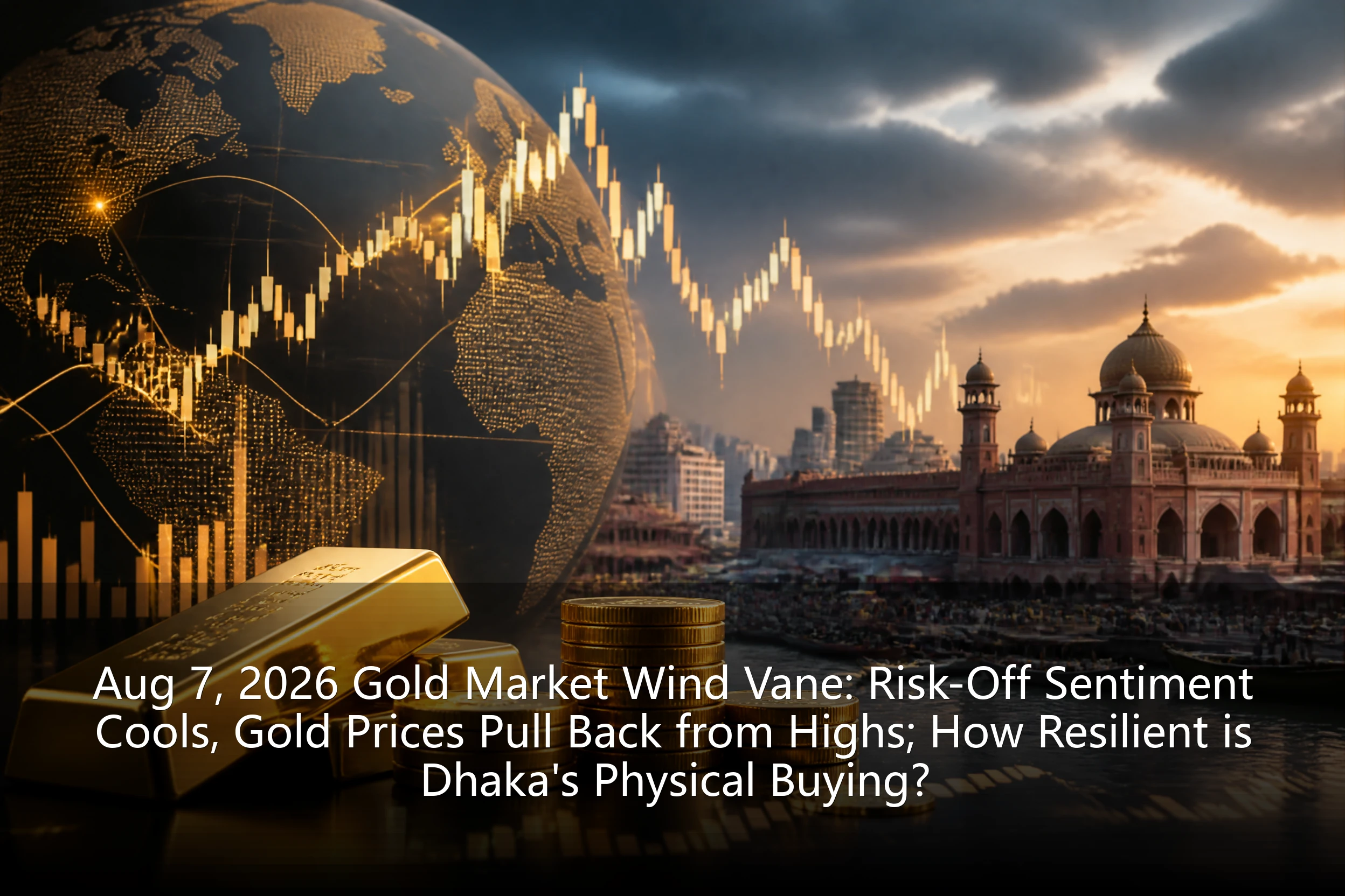 Aug 7, 2026 Gold Market Wind Vane: Risk-Off Sentiment Cools, Gold Prices Pull Back from Highs; How Resilient is Dhaka's Physical Buying?