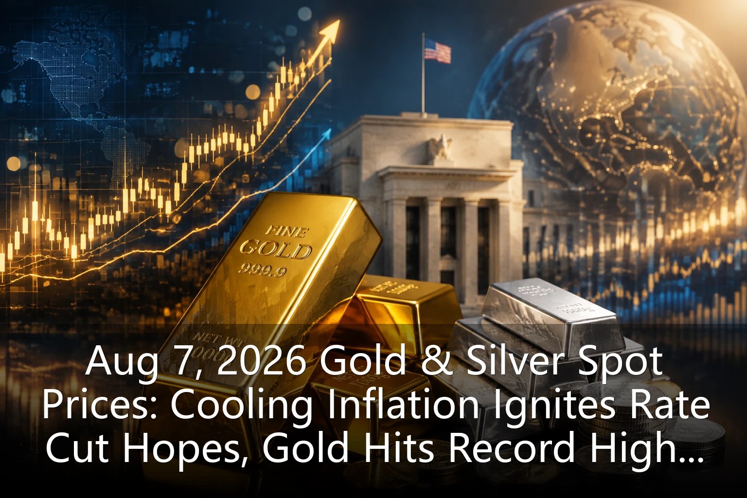 Aug 7, 2026 Gold & Silver Spot Prices: Cooling Inflation Ignites Rate Cut Hopes, Gold Hits Record High, Silver Surges in Short Squeeze
