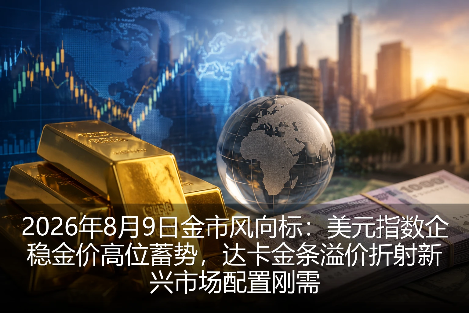 2026年8月9日金市风向标：美元指数企稳金价高位蓄势，达卡金条溢价折射新兴市场配置刚需
