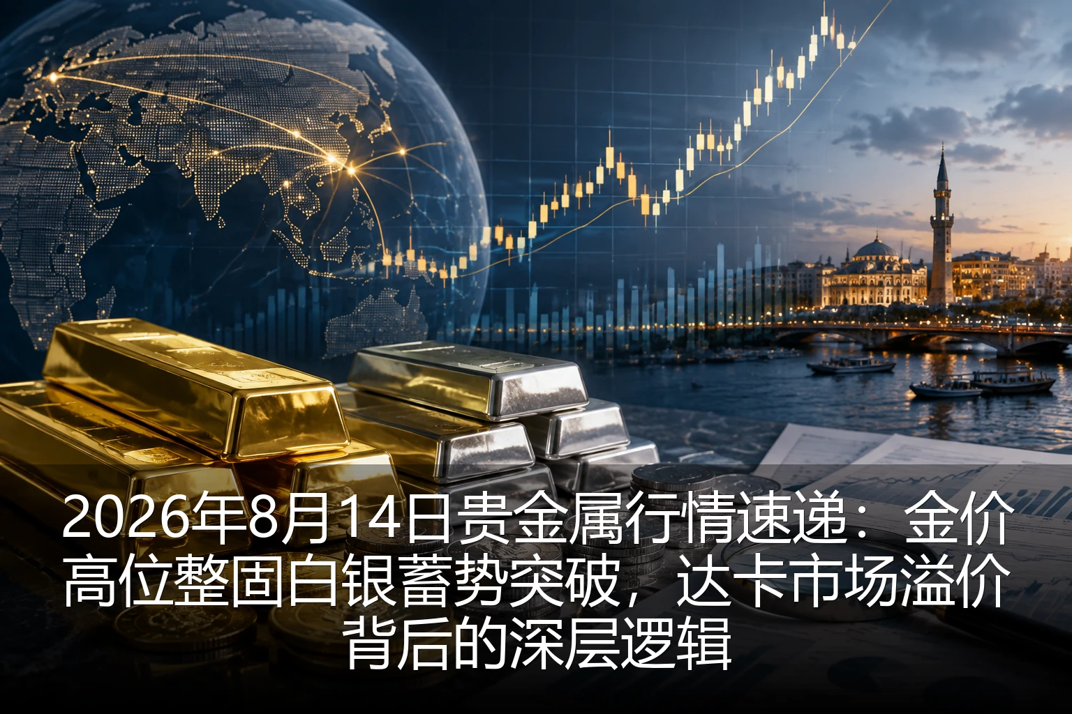 2026年8月14日贵金属行情速递：金价高位整固白银蓄势突破，达卡市场溢价背后的深层逻辑