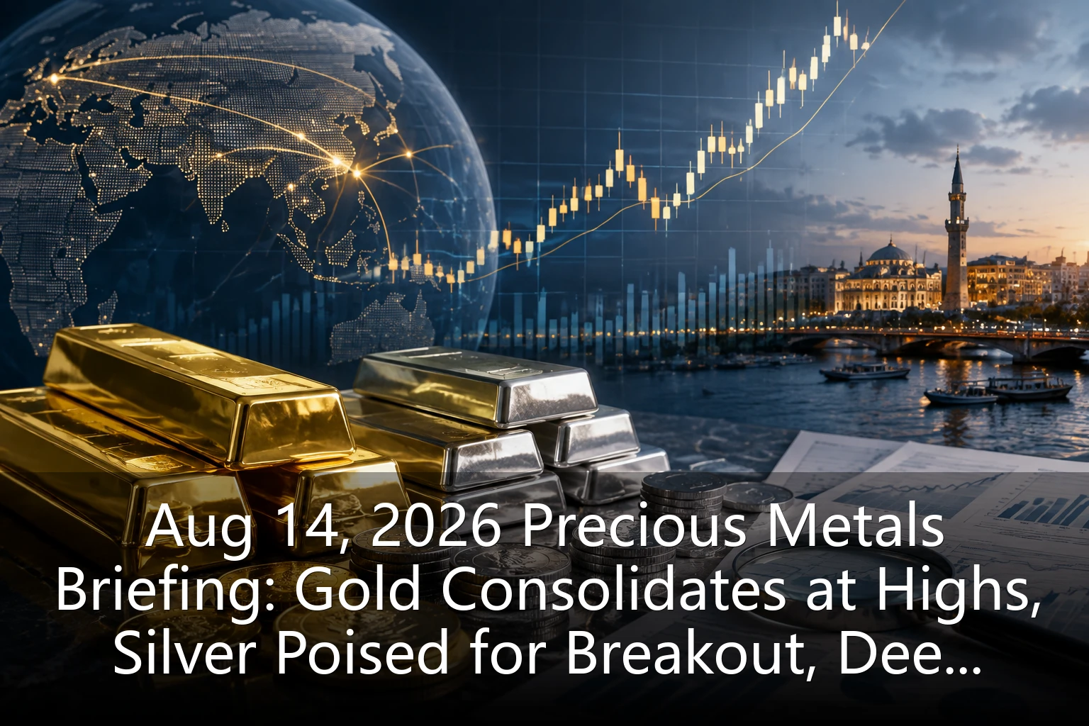 Aug 14, 2026 Precious Metals Briefing: Gold Consolidates at Highs, Silver Poised for Breakout, Deep Logic Behind Dhaka Premiums