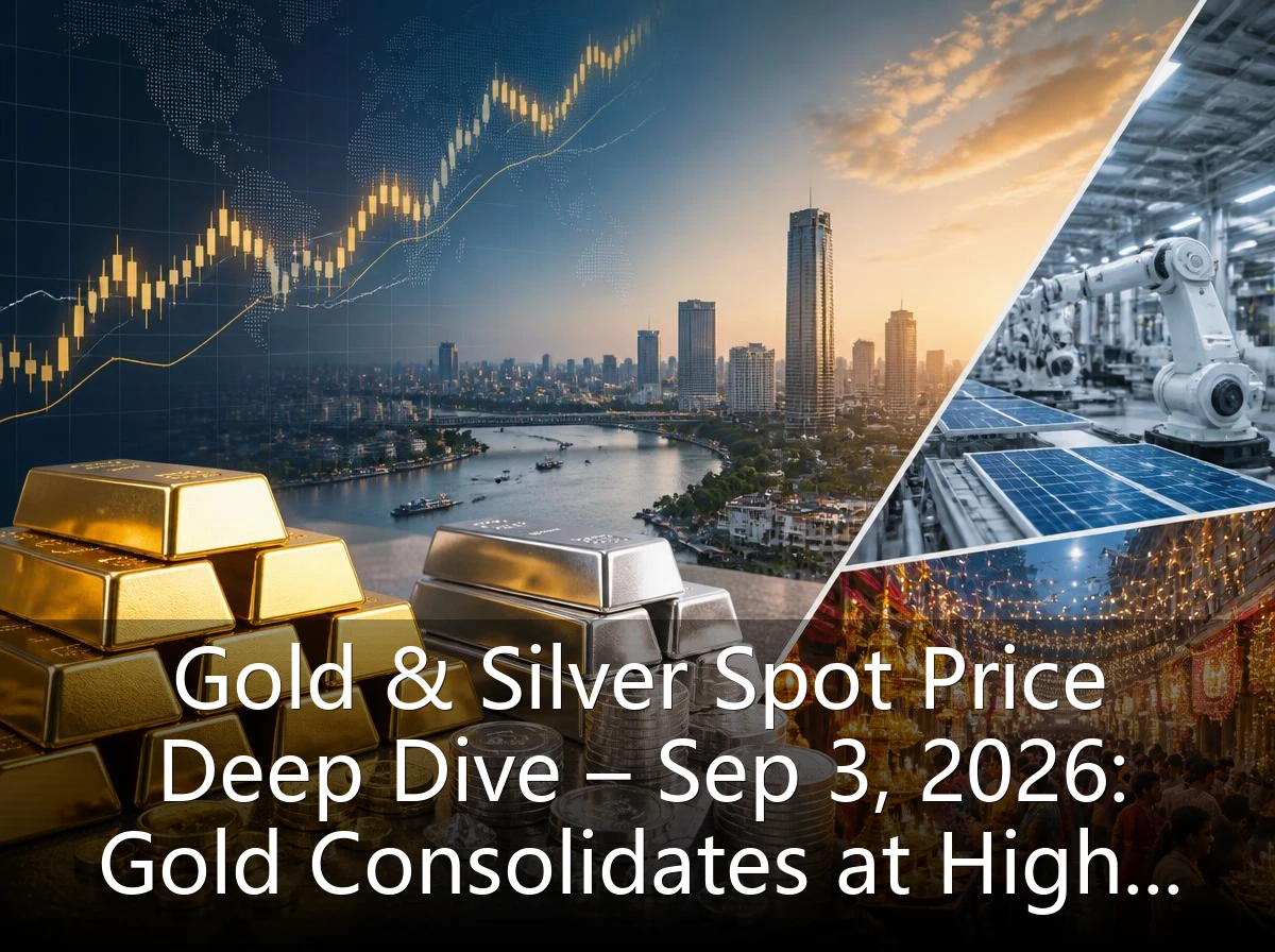 Gold & Silver Spot Price Deep Dive – Sep 3, 2026: Gold Consolidates at Highs in Week 1, Silver Rally Fueled by Industrial Demand & Dhaka Diwali Restocking